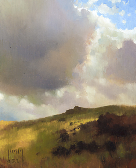 Windswept Bluff, 8 x 10", Oil, © Alex Kelly