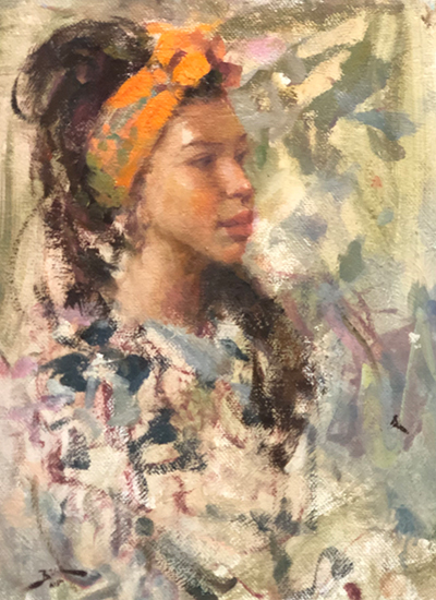 Tamara, 16 x 12", Oil, © Dan Beck