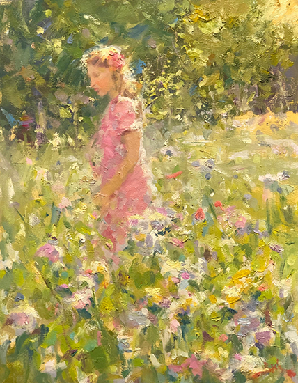 Wild Flowers, 18 x 14", Oil, © Dan Beck