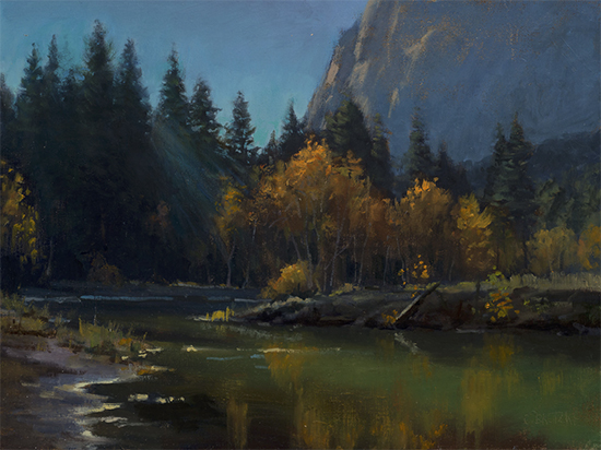 Morning Light at River's Bend, Oil, © Carl Bretzke