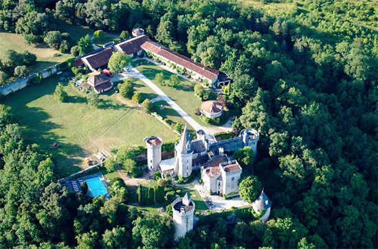 Aerial View of the Castle Marouatte