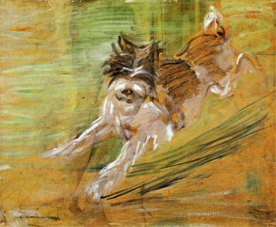 Jumping Dog Schlick, 1908, Franz Marc