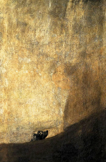 The Dog, ca. 1820, Francisco Goya