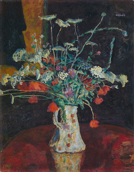 oil painting of flowers by Pierre Bonnard