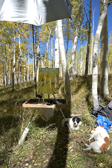 Plein Air Oil Painting Demo, Step 4, © Gregory Packard