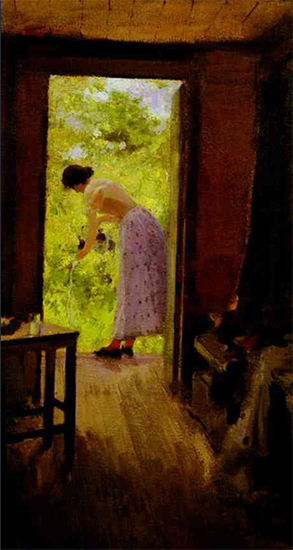 In a Summer Cottage, 1895, Konstantin Korovin