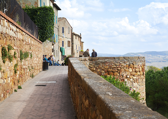 photo of Pienza, Italy.© J. Hulsey watercolor painting workshops