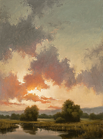 Looking West, 24 x 18", Oil, © Jane Hunt