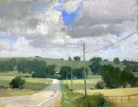 Ozark Paysage, Oil, © John Lasater