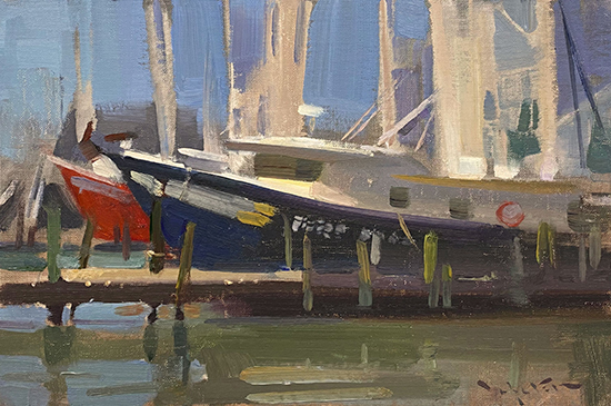 Ready to Launch, Oil, © John Lasater