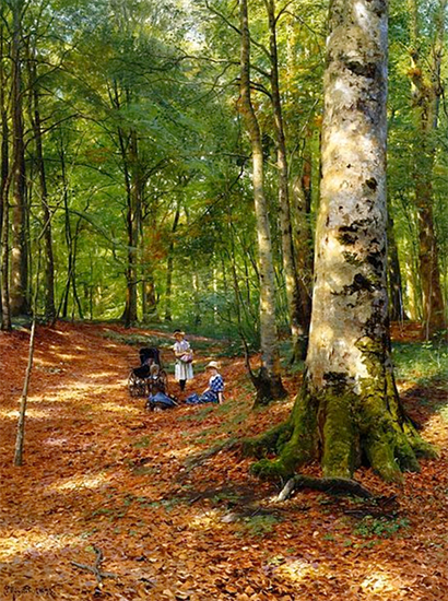 The Woodland Glade, 1898, Peder Mørk Mønsted
