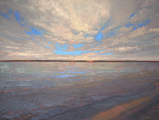 oil painting of Mississippi River © Thomas Paquette