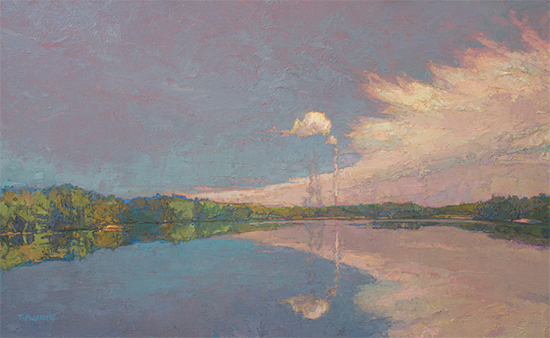 oil painting of Mississippi River © Thomas Paquette