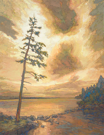 oil painting of Mississippi River © Thomas Paquette