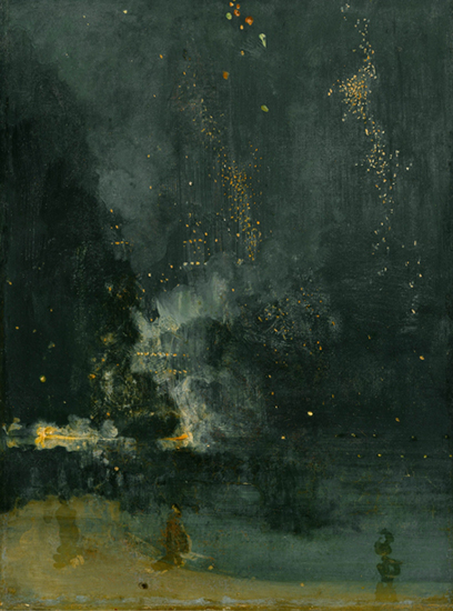 Nocturne in Black and Gold - The Falling Rocket by J. M. Whistler