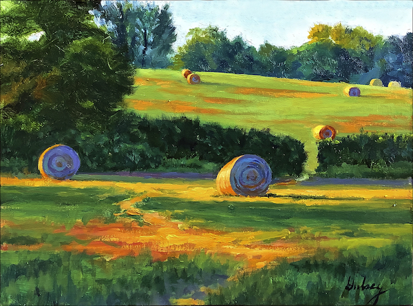 Summer Fields, 9 x 12", Oil, © JM Hulsey