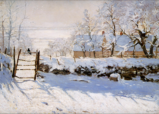 The Magpie by Claude Monet