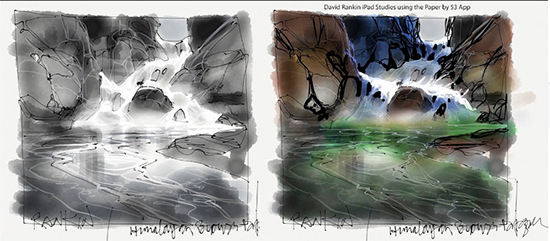 David Rankin iPad Sketches for Quick Draw