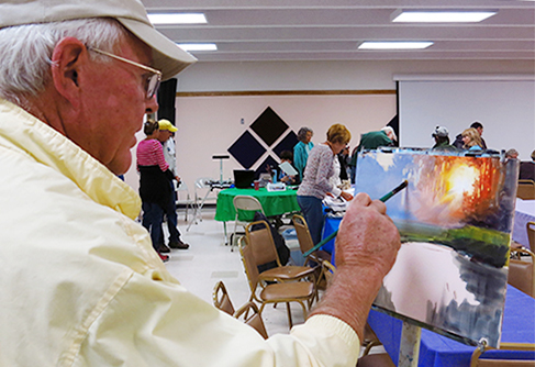 photo of Heiner Hertling at work