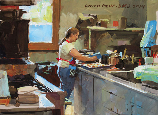 photo of James Gurney painting. ©A.Trusty