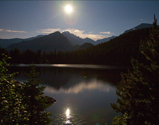 Photograph of Bear Lake at Night by John Hulsey