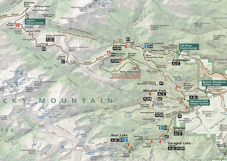 NPS Map of RMNP