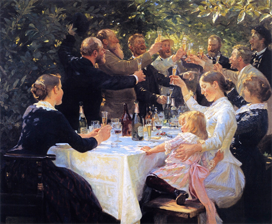 Hip Hip Hurra, 1888, P. S. Kroyer