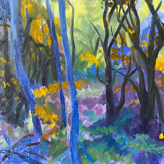 Step 4, Walk with Me, Oil Painting Demo, © JM Hulsey
