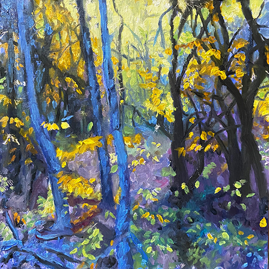 Step 5, Walk with Me, Oil Painting Demo, © JM Hulsey