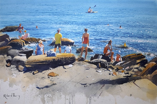 Heatwave, 22 x 13", Acrylic, © Richard Thorn