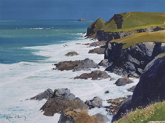 May on Trevone, 17 x 21", Acrylic, © Richard Thorn