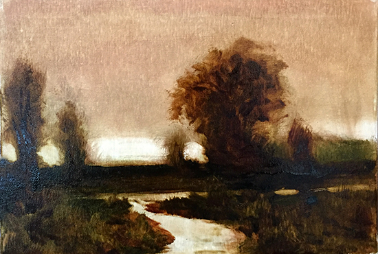 Tonalist oil painting demonstration by John Hulsey