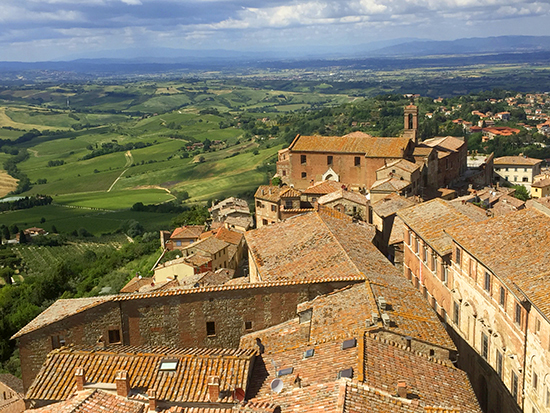 photo of the view from Montepulciano, Italy. © J. Hulsey