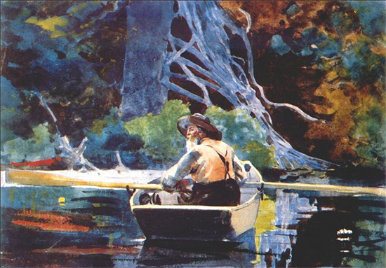 The Adirondack Guide Winslow Homer Watercolor 1894