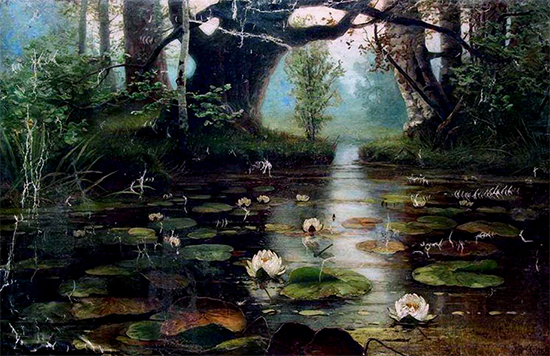 Pond with Water Lilies, 1893, Julius Klever