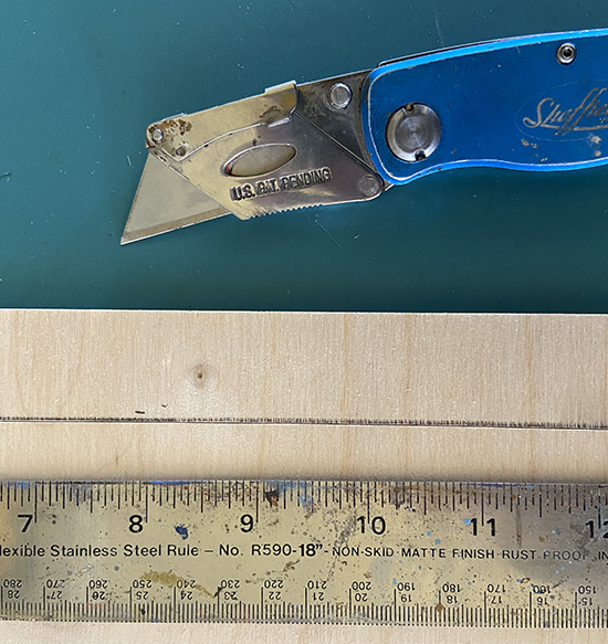 Cutting Backing Wood Panel
