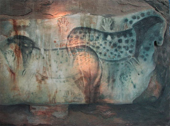 Spotted Horses Cave Paintings at Pech-Merele