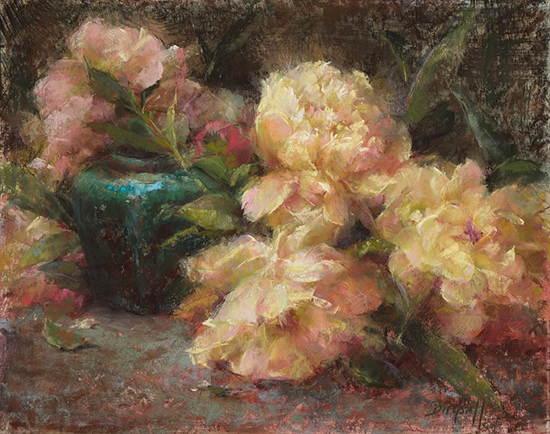 Floral Pastel Painting © Stephanie Birdsall