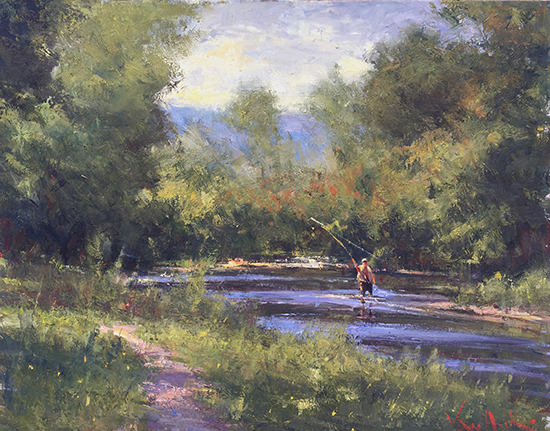 A Summer Cast, 24 x 30", Oil, © George Van Hook