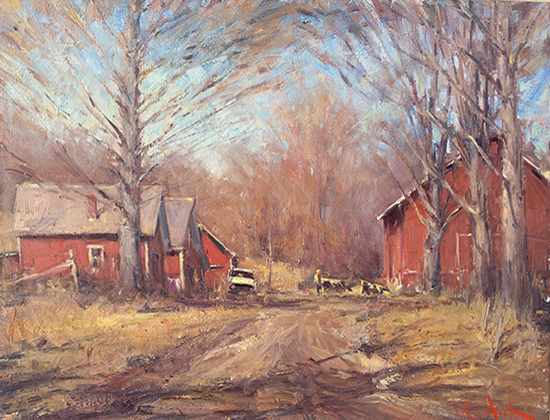 November Light, 24 x 30", Oil, © George Van Hook