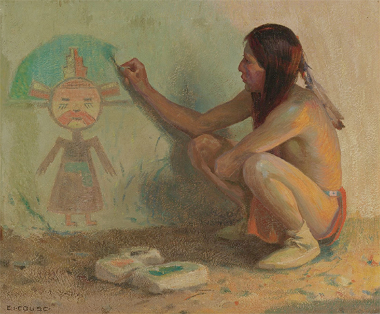 The Kachina Painter, 1917, painting by E. Irving Couse