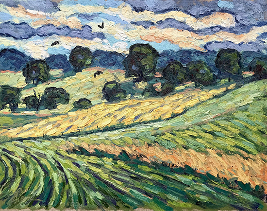 Fields Like Home, 11 x 14, Oil, © Dena Peterson