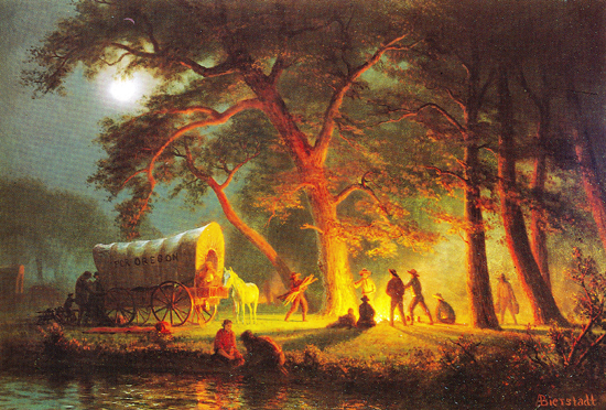 Oregon Trail by Albert Bierstadt