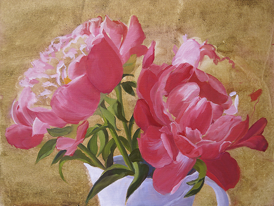 Ann Trusty peony painting demonstration