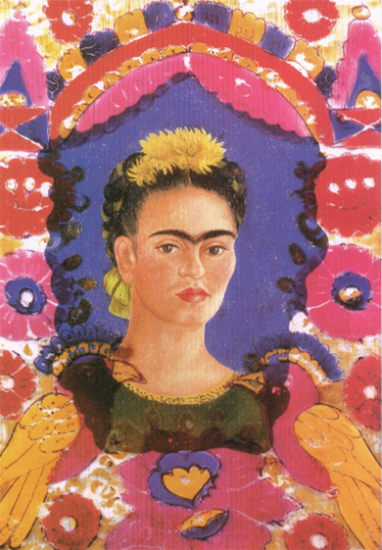 Self Portrait - The Frame, 1938, Frida Kahlo