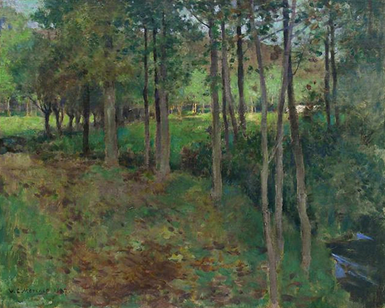 Giverny, 1887, painting by Willard Metcalf