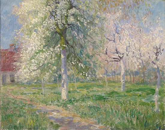 Giverny Farmhouse in Spring painting by Theodore Wendel