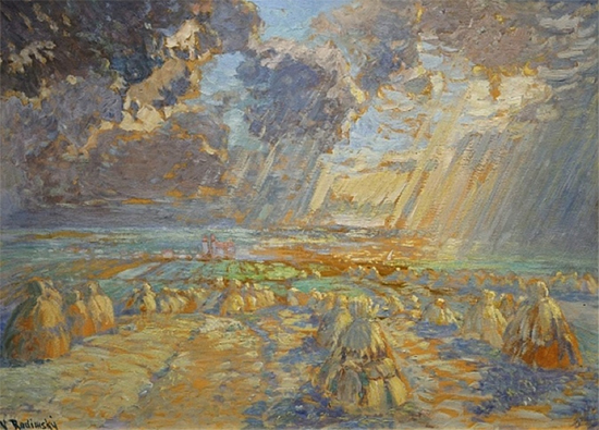Haystacks in Giverny, 1900, painting by Vaclav Radimsky