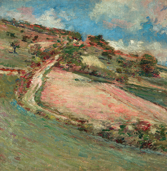 Hillside Springtime Giverny, 1891, painting by Theodore Robinson
