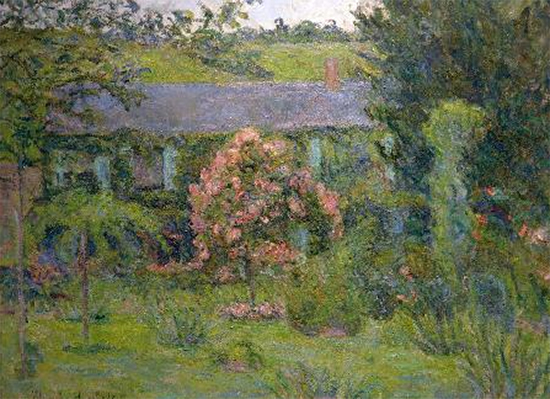 House and Garden of Claude Monet painting by Blanche Hoschede Monet